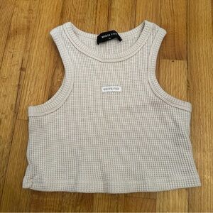 WHITE FOX crop tank size M Medium Womens Casual (v)